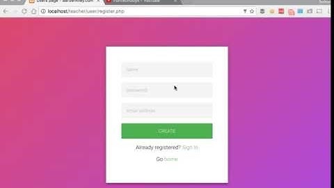 PHP Tutorials - Create a user registration & login system: Part 01 - HTML/CSS