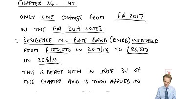 Inheritance Tax (introduction) - ACCA Taxation (TX-UK)