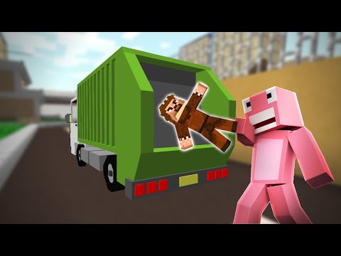 KORKUNÇ ÇÖPÇÜ ARDA'YI ÇÖP KAMYONUNA ATTI! 😱 - Minecraft