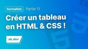 Comment créer des tableaux en HTML & CSS facilement !