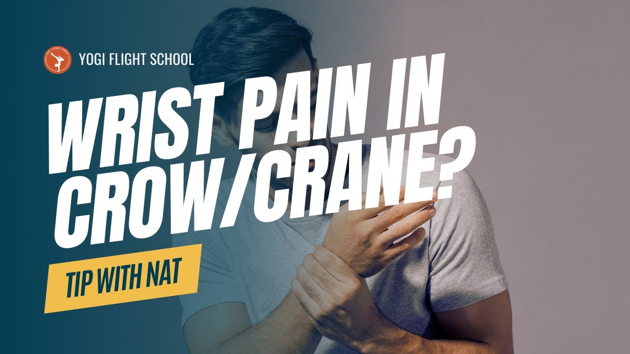 Best Way To Reduce Wrist Pain in Crane or Crow Arm Balance Pose YouTube
