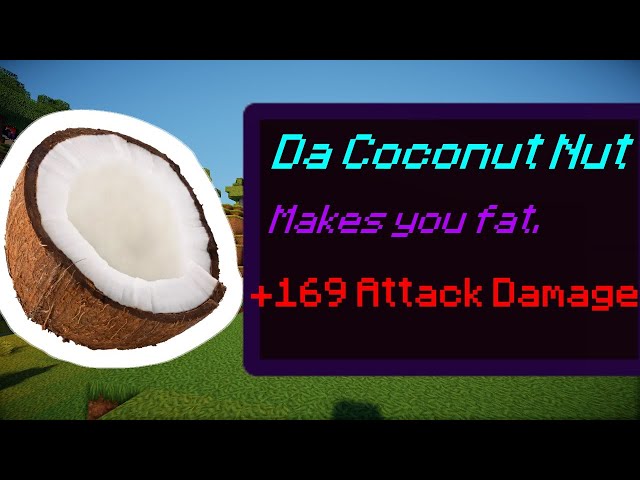 THE COCONUT SONG but every line of the song is a Minecraft item class=