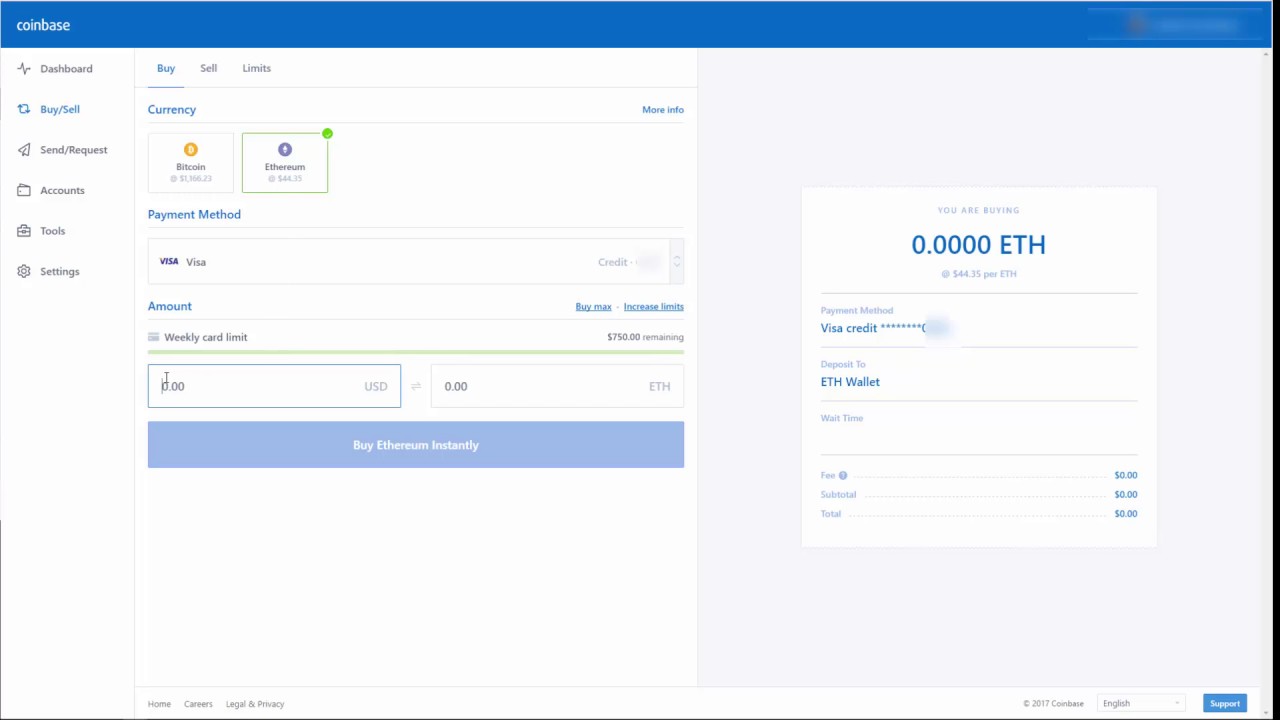 How To Purchase Ethereum Or Bitcoin Using Coinbase - 