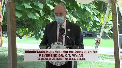 Rev. Dr. C.T. Vivian Illinois State Historical Mar...
