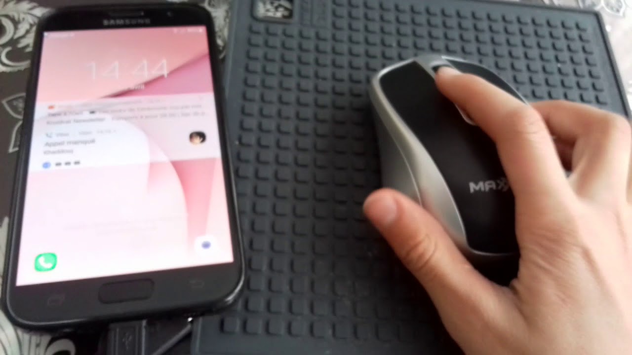Comment brancher une souris à un androide. - YouTube