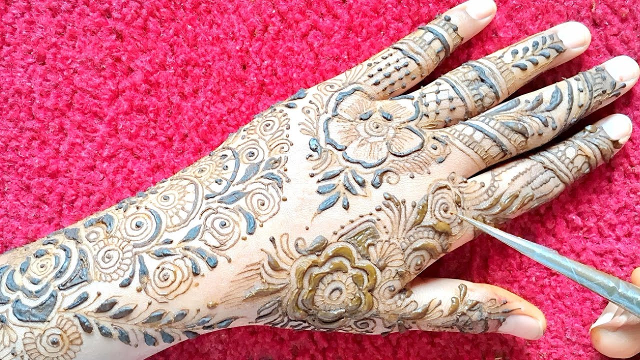 Chand raat mehndi design | Back hand mehndi design | Simple mehndi design | mehndi design