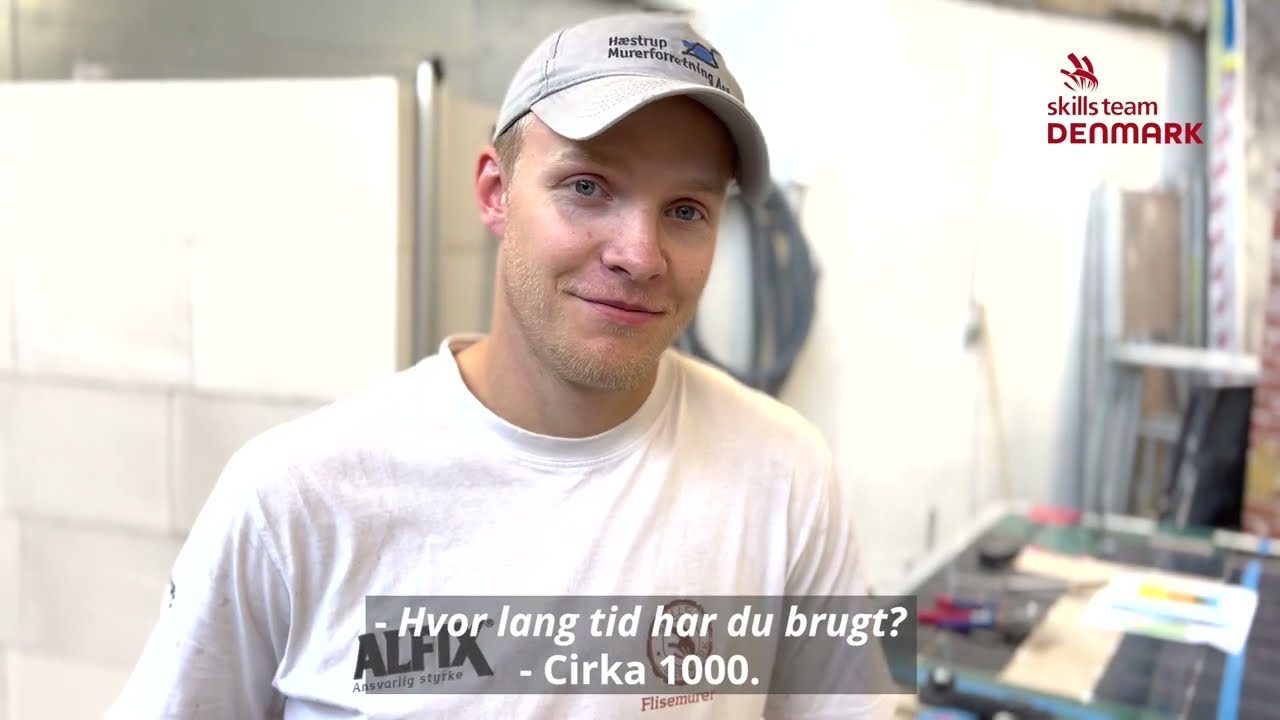 Kristian er flisemurer og træner til EuroSkills 2023