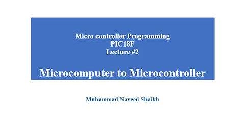Microcomputer to Microcontroller