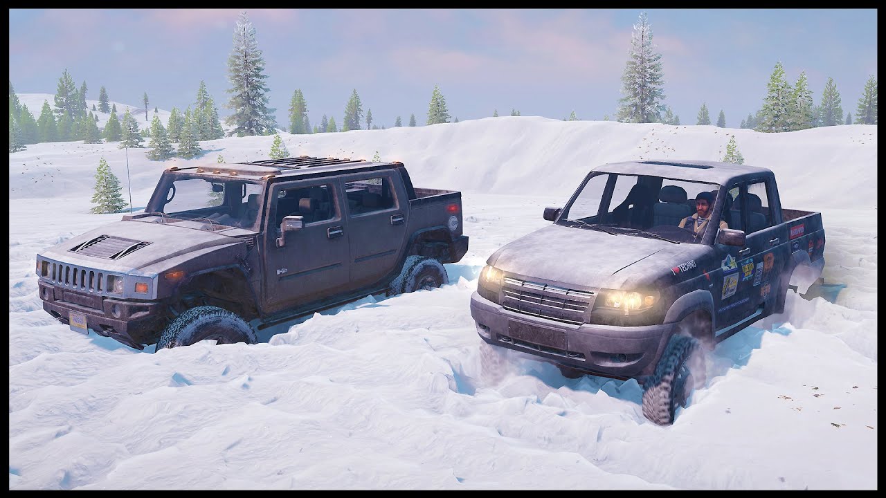 СНЕГ ПО КОЛЕНО! КТО ПРОЕДЕТ ДАЛЬШЕ? - SnowRunner