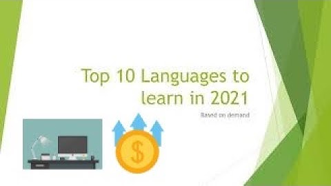 #1 - Top 10 Programming Languages to learn in 2021