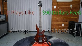 $90 Schecter 5 string: Existential Rig Review