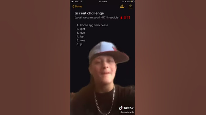 Aye we got the accent challenge