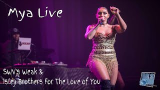 Mya singing SWV's Weak & The Isley's For The Love of You Live 2019