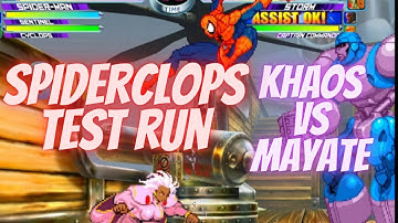 MvC2 - Khaos vs Mayate PSN Ft5 (Runback) - SPIDERCLOPS