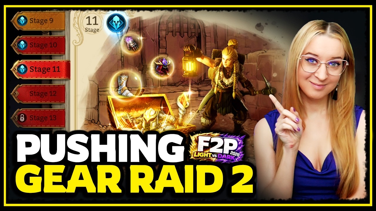 Gear Raid 2 : EARLY GAME 💜 Stage 10 & 11 💥 Light vs Dark [F2P 2026] ✤ Watcher of Realms