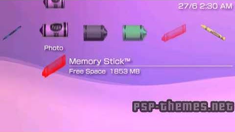 PSP Theme crayons PSP-Themes.NET