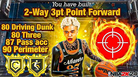 This 2-Way 3pt Point Forward Build is DOMINATING NBA 2K24