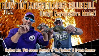 HOW TO TARGET LARGE BLUE GILL WITH PERSPECTIVE MODE, Reelfoot Lake With @CrappieMonster  EP 1725