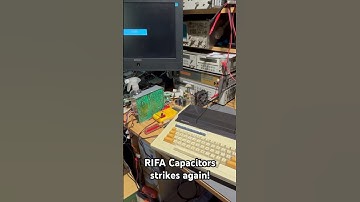 RIFA Capacitors explosion on Sharp MZ-700 (Magic smoke escapes) #vintagecomputers