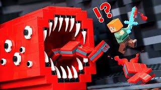 Escape Or Get Eaten By Massive Worm in Minecraft!