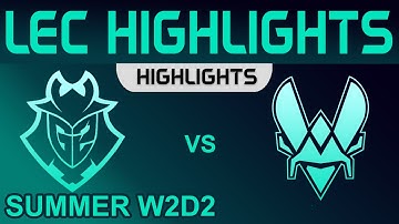 G2 vs VIT Highlights LEC Summer Season 2022 W2D2 G2 Esports vs Team Vitality by Onivia