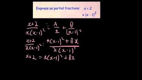 Maths Mistakes - Partial Fractions
