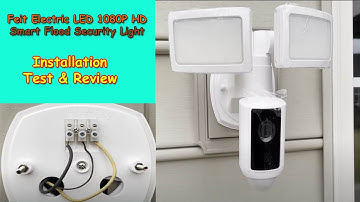 Feit Electric LED 1080P HD Smart Flood Security Light | Camera | Motion Activated | Installation