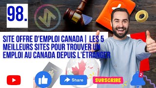 Site Offre demploi Canada| Les 5 meilleurs sites pour trouver un emploi au Canada depuis l’étranger