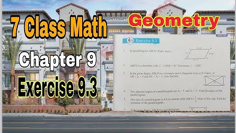 Class 7 Math Chapter 9 Exercise 9.3 | Geometry |SNC|NBF|math class 7 |ilmi darasgah