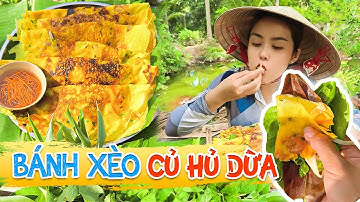 Đốn cả cây dừa để làm món Bánh xèo củ hủ dừa thịt vịt xiêm ai ngờ dính nha | Huyền Phi Official