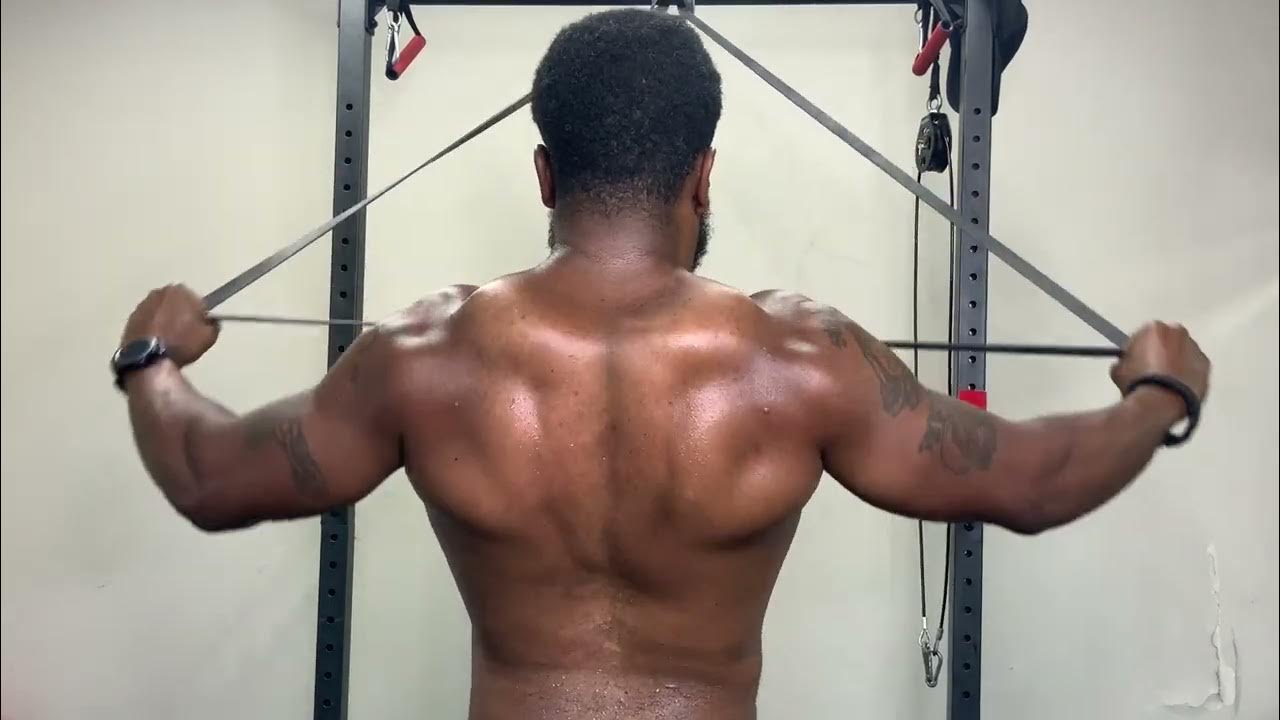 Resistance bands rear delts YouTube