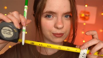 ASMR Messing with your face?! 📏 Measuring You, Tracing & Drawing On Your Face 🍔 Roleplay!