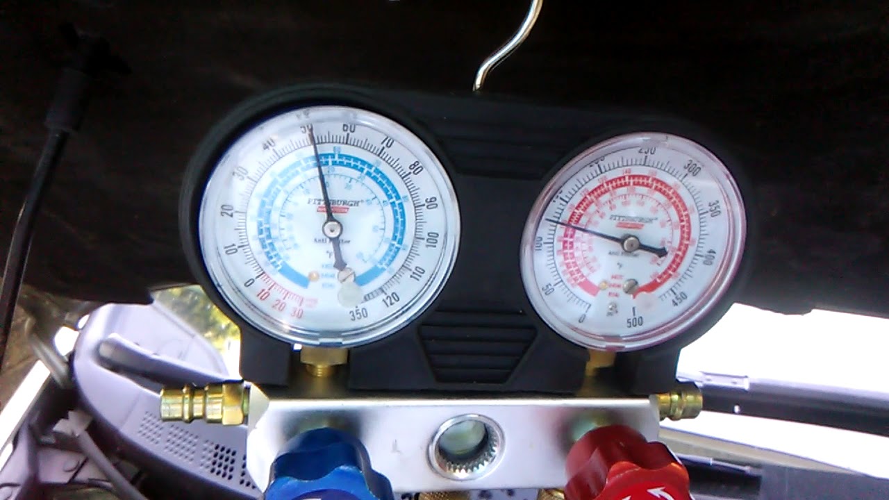 2007 Honda Civic A/C pressure test - YouTube