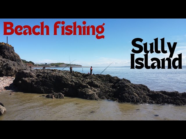 Beach fishing at Sully Island for rays and eels class=