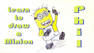 Learn How to Draw Phil the Minion   Despicable Me   Easy Drawings  Step by Step
