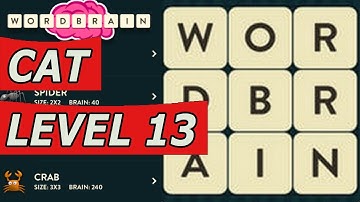 WordBrain Cat Level 13 Answers (Android/IOS)