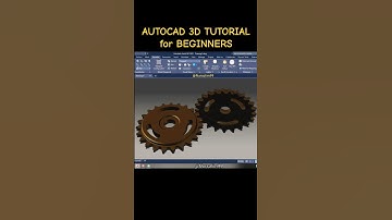 AUTOCAD 3D TUTORIAL for BEGINNERS | Sprocket Gear 3D Animation.