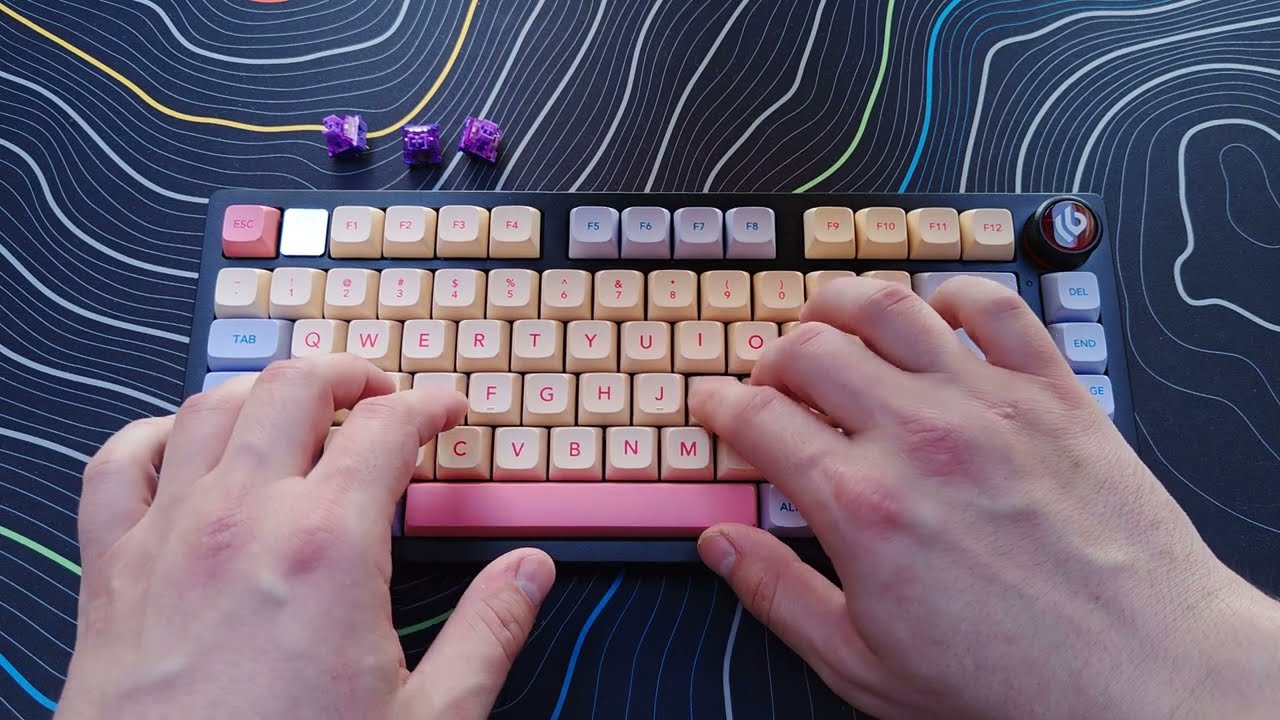 Thocky tactile tactility | Akko V3 Lavender Purple Pro | Leobog Hi75 | sound test