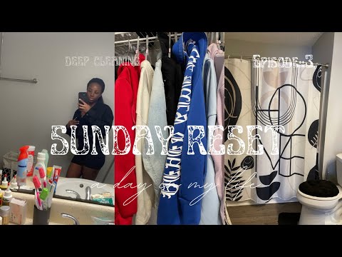 A REALISTIC SUNDAY RESET | deep cleaning, declutterring, personal talk, etc