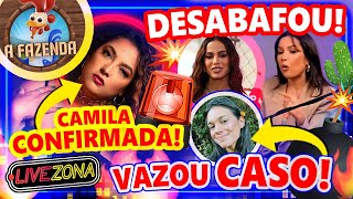 🔴LiveZona: CAMILA MOURA É 1° NOME CONFIRMADO de A FAZENDA 16🚨 VAZA CASO de ALANE. JULIETTE DESABAFA😱