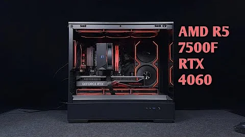 2025 Budget Gaming pc Build with AMD R5 7500F + RTX 4060 #pcbuild #gaming