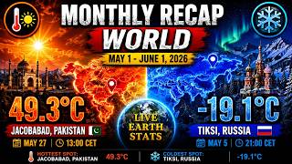 🌎 Earth's Hottest & Coldest Cities This Month | May 2026