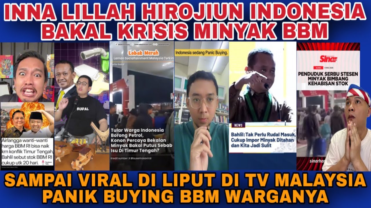 VIRAL SAMPAI KE MALAYSIA‼️INDONESIA BAKAL KRISIS MINYAK WARGA PANIK BUYING‼️
