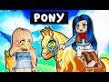 Teaching our PONY tricks in Roblox!
