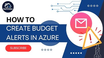 How to create a budget in Azure and alert emails