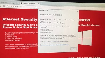 Happened Again while Surfing Yahoo.  Internet Security Alert Code 055BCCAC9FEC Scam 1-888-304-5649