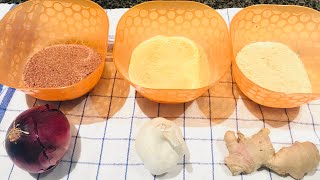How To Make Garlicgingeronion Powder At Home
