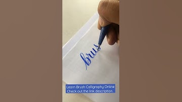 Brush Calligraphy for beginners #brushcalligraphy #shorts