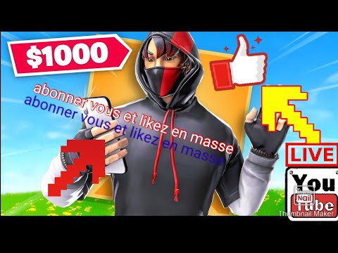 Live fortnite abonner vous stp - YouTube