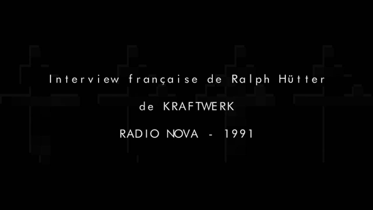 Kraftwerk, Ralf Hütter french interview 1991 - YouTube